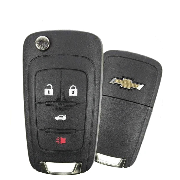 2010-2015 (OEM) Remote Flip Keys for Chevrolet Camaro | PN: 23366895 | OHT01060512 Hover Image