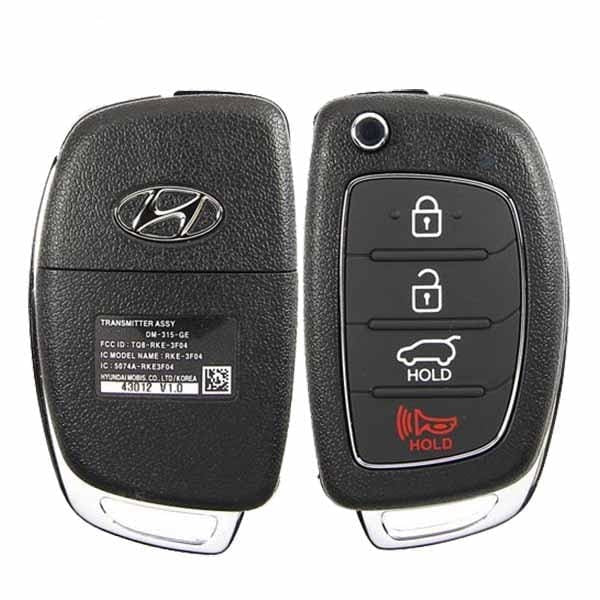 2013-2016 (OEM REFURB) Remote Flip Keys for Hyundai  Santa Fe | PN: 95430-4Z100 | TQ8RKE3F04 Hover Image