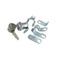 Premium Mailbox Locks Bundle - Multi-cam - Threaded Body - HL1 Keyway - Keyed Different - US14 Bright Nickel X12