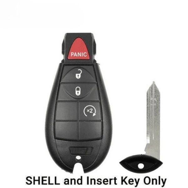 2008-2019 (AFTERMARKET) Fobik Key Shell for Chrysler - Dodge - Jeep Challenger - RAM | IYZ-C01C