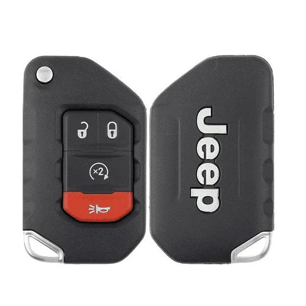 2018-2024 (OEM) Remote Flip Keys for Jeep  Wrangler  | PN: 68416784AA | OHT1130261 Hover Image