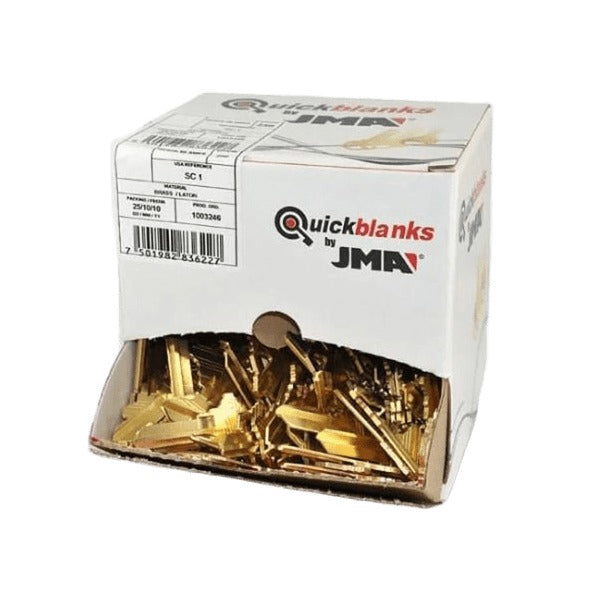 (JMA) -SC1 Keys - Brass Finish Schlage Key Blanks Pack x250 Hover Image
