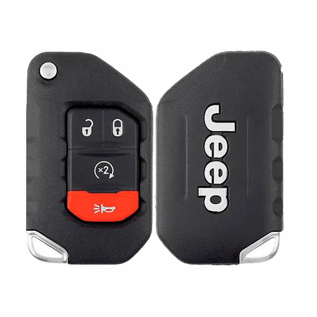 2018-2021 (OEM Refurb) Remote Flip Key for Jeep Wrangler - Gladiator | PN: 68416784AA / OHT1130261