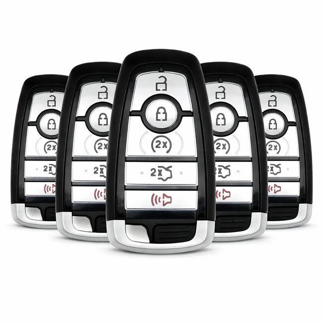 5 x 2017-2022 Ford / 5-Button Smart Key / PN: 5929500 / M3N-A2C93142600 (Pack of 5) Hover Image