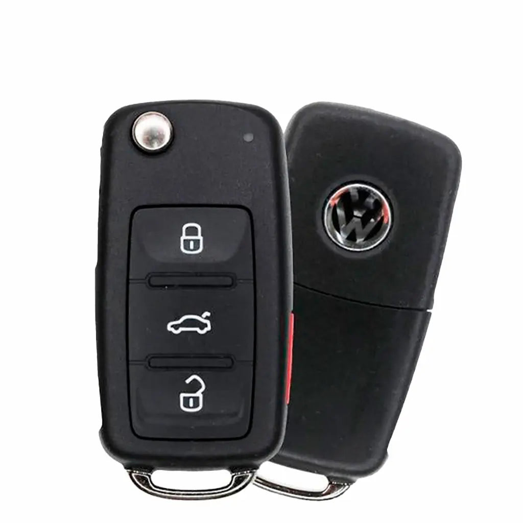 2005-2010 (OEM Refurb) Remote Flip Key for Volkswagen GTI / Jetta / EOS | PN: 1K0-959-753-P