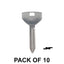 (AFTERMARKET) Chrysler - Dodge - Jeep Y157 - P1794 Metal Key Blank - Pack x10