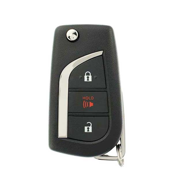 2017-2018 Scion iM / 3-Button Remote Flip Key / PN: 89070-12C20 / HYQ12BFB (AFTERMARKET)
