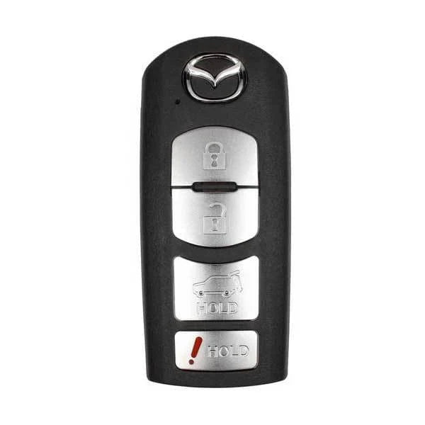 2016-2019 Mazda CX-5 / CX-9 / 4-Button Smart Key w/ Hatch / PN: TKY2-67-5DY / WAZSKE13D01 (OEM Refurb)