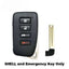 2013-2020 (AFTERMARKET) Smart Key Shell for Lexus NX300H - GS-F - GS450H | PN: 1551A-14FBA