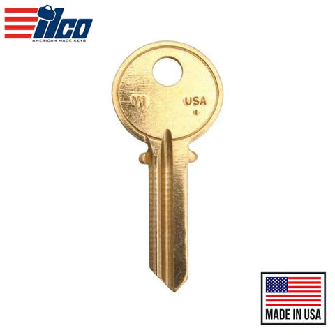 (ILCO) Y1-BR Ilco Yale Key – Brass Hover Image