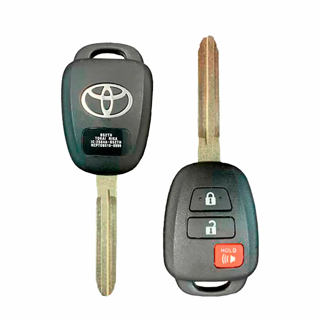 2015 (OEM Refurb) Remote Head Key for Toyota Yaris | PN: 2854A-B52TH