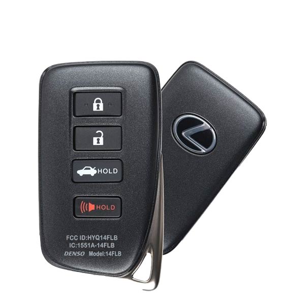 2021-2022 Lexus IS300 / IS350 / RC300 / RC350 / RCF / 4-Button Smart Key / PN: 89904-53E70 / HYQ14FLB (OEM Refurb) Hover Image