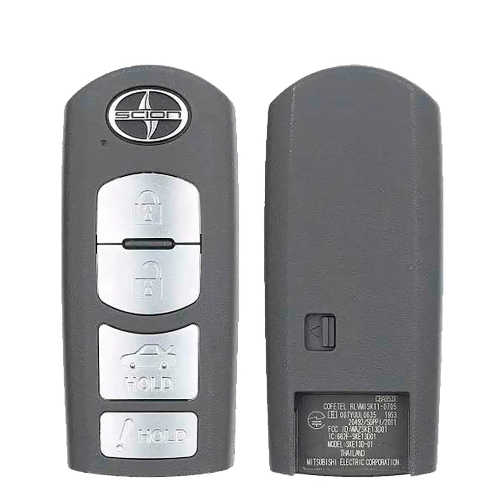 2016 (OEM Refurb) Smart Key for Scion iA | PN: 89904-WB003 / WAZSKE13D01