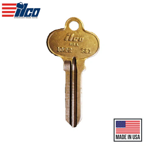 (ILCO) 1022-SE1 Ilco Segal Key – Brass / Nickel