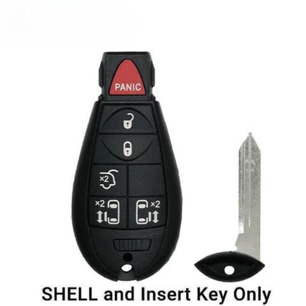2008-2019 (AFTERMARKET) Fobik Key Shell for Chrysler Dodge Jeep VW Challenger | IYZ-C01C