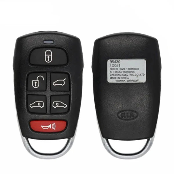 2006-2008 Kia Sedona / 6-Button Keyless Entry Remote / PN: 95430-4D050 / SV3-100060235(OEM)