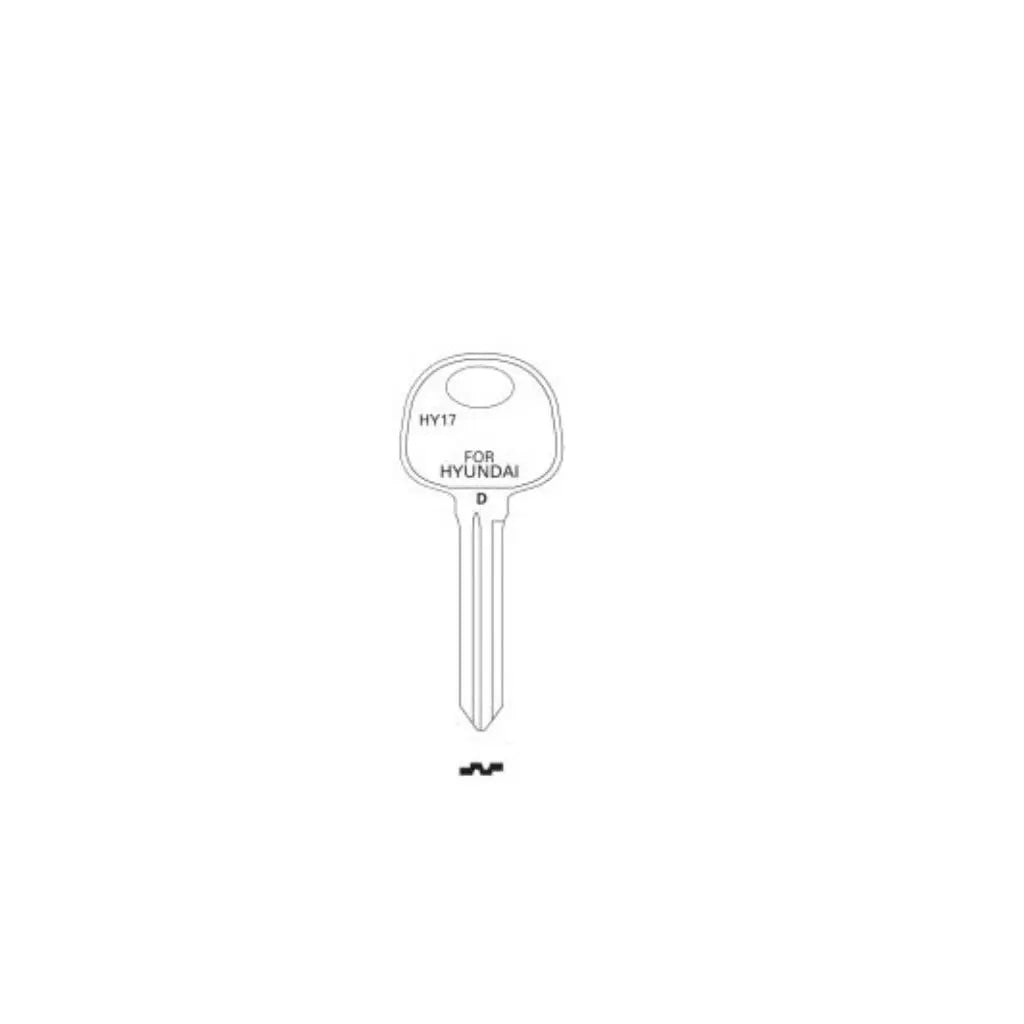 2007 (JET) Metal Head Key for Hyundai Elantra | H17-NP, HY-11