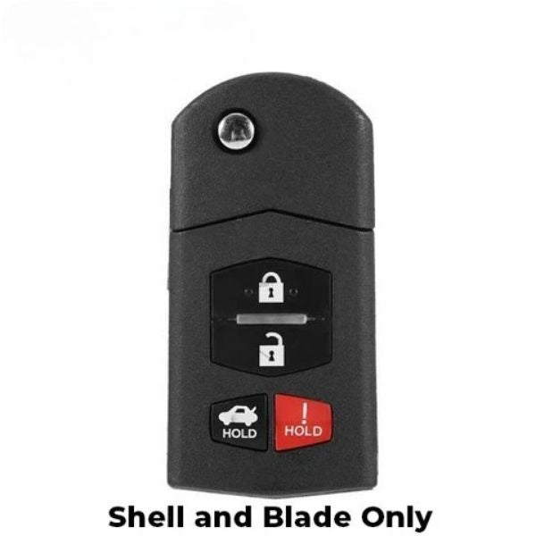 2006-2015 (AFTERMARKET) Flip Key Shell for Mazda 3 - 6 | BGBX1T478SKE125-01 Hover Image