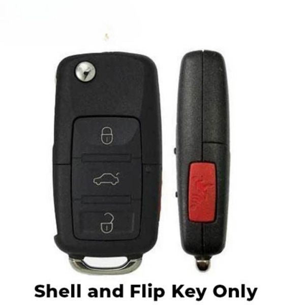 2006-2011 (AFTERMARKET) Flip Key Shell for Volkswagen Jetta - Golf | NBG92596263 Hover Image