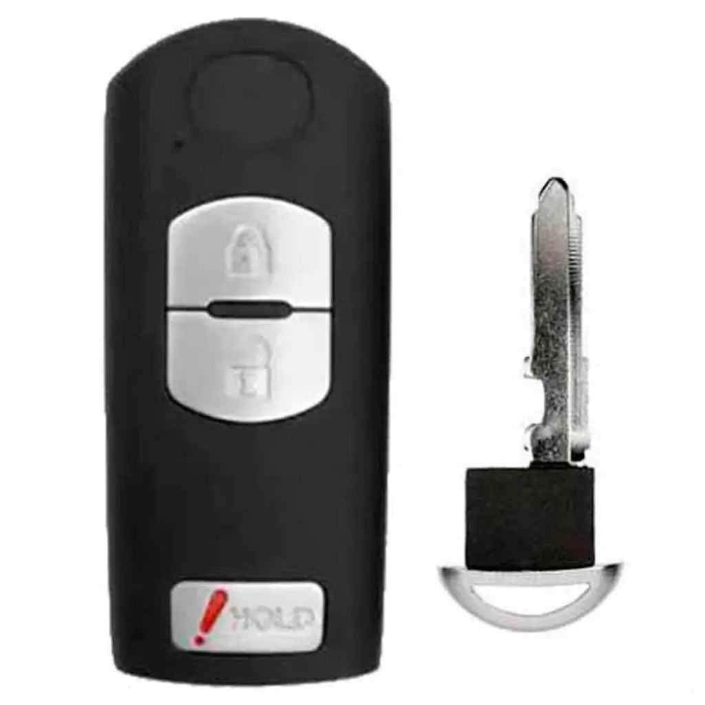 2010-2013 (Aftermarket) Smart Key SHELL for Mazda 3 | FCC ID: WAZX1T768SKE11A03