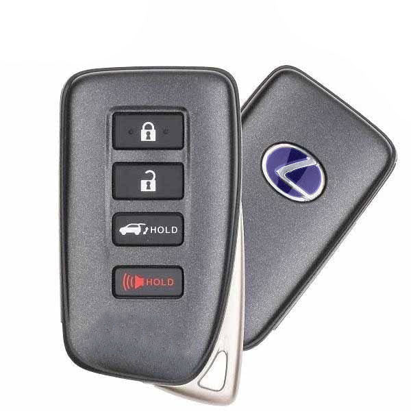 2020-2022 Lexus RX450H / 4-Button Smart Key / PN: 89904-0E190 / HYQ14FLB (Blue Hybrid Logo) (OEM)
