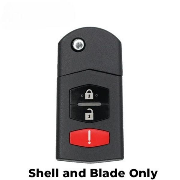 2006-2015 (AFTERMARKET) Flip Key Shell for Mazda 2 - 3 - CX-7 | BGBX1T478SKE125-01 Hover Image