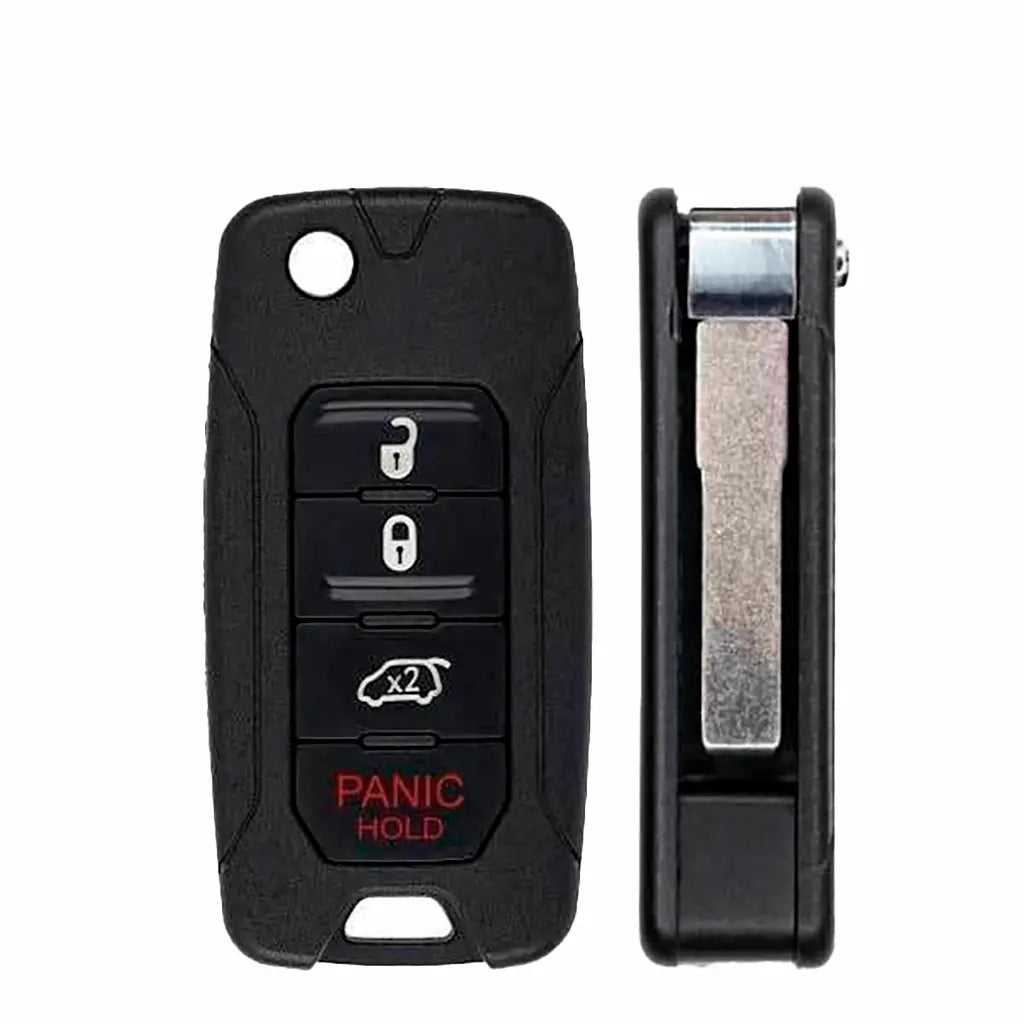 2015-2018 (OEM Refurb) Remote Flip Key for Jeep Renegade | PN: FI5-AM433TX