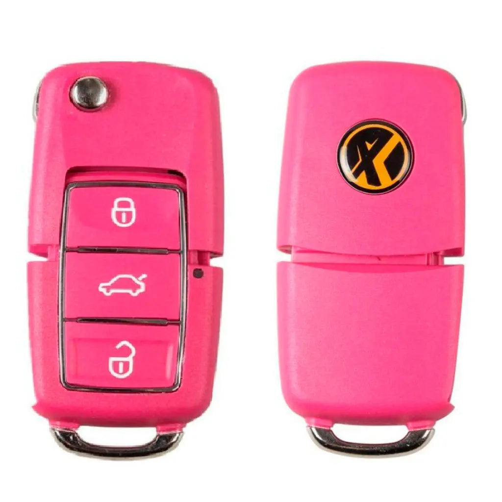 Xhorse Volkswagen B5 Style Remote Key 3 Buttons for VVDI Key Tool English Red version