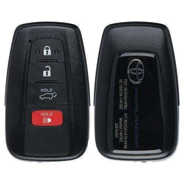 2020-2022 Toyota Highlander / 4-Button Smart Key / PN: 8990H-0E020 / HYQ14FBC-0351 (OEM Refurb) Hover Image