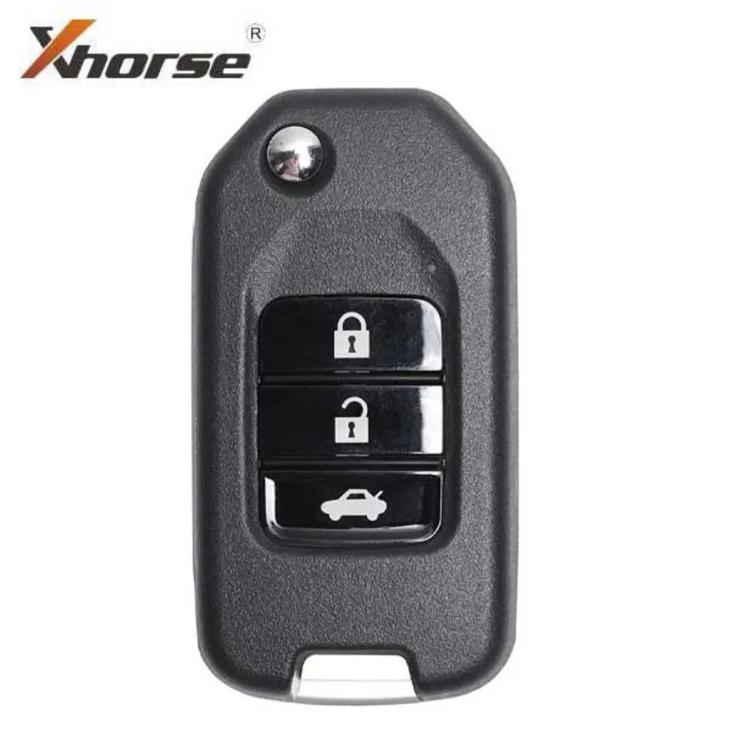 Xhorse - XKHO20EN - Honda Style Universal Remote Flip Key – 3 Button, Wired, VVDI Key Tool (New Version of XKHO00EN)