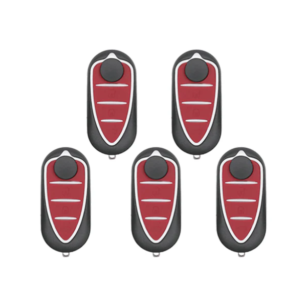 5 x 2008-2016 Alfa Romeo Mito / 3-Button Flip Key / Delphi (AFTERMARKET) (Pack of 5) Hover Image
