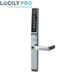 Lockly Guard DEFENDER 238LM Smart Biometric Lever Lock – Mortise Entry/Exit, RFID & Fingerprint Access, Wi-Fi/Bluetooth App Control – Satin Nickel