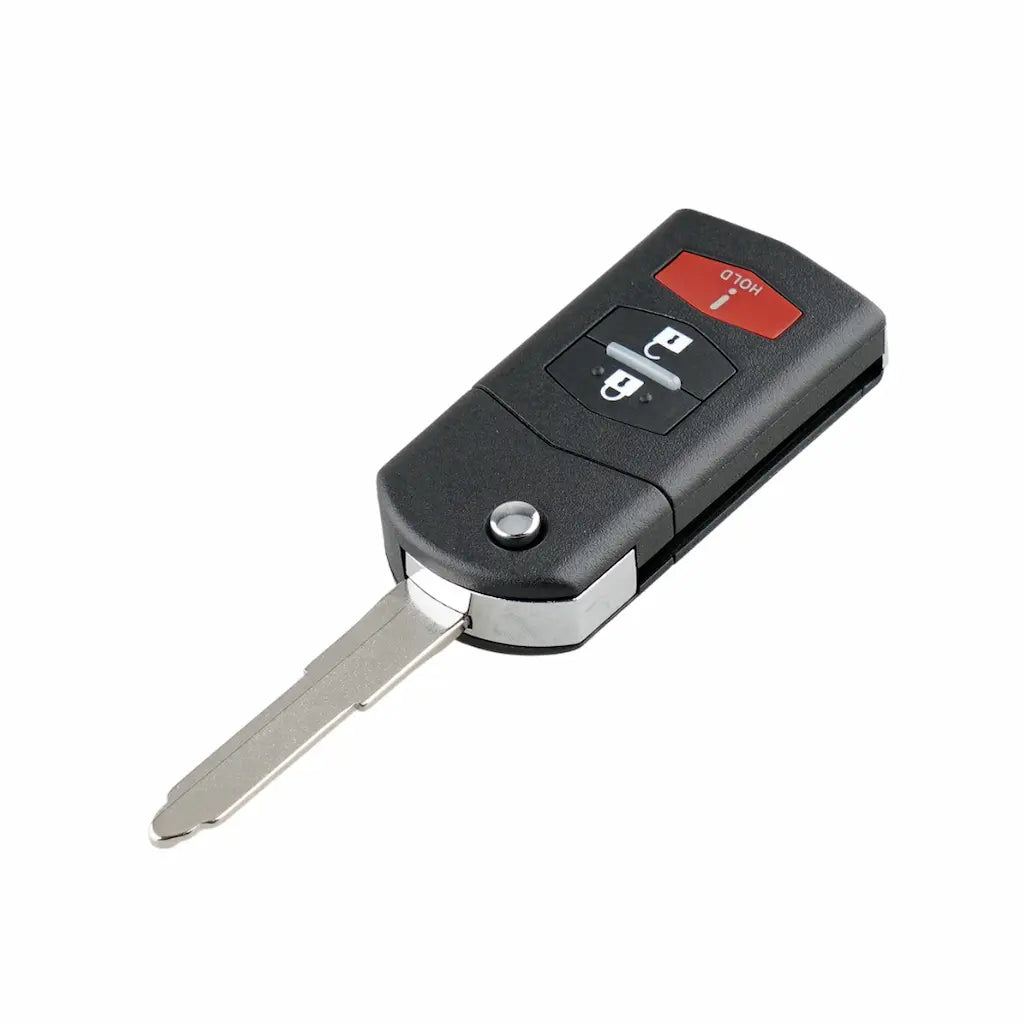 2006-2015 (Aftermarket) Remote Flip Key for Mazda 2 / CX-7 | PN: CC43-67-5RYC / BGBX1T478SKE125-01