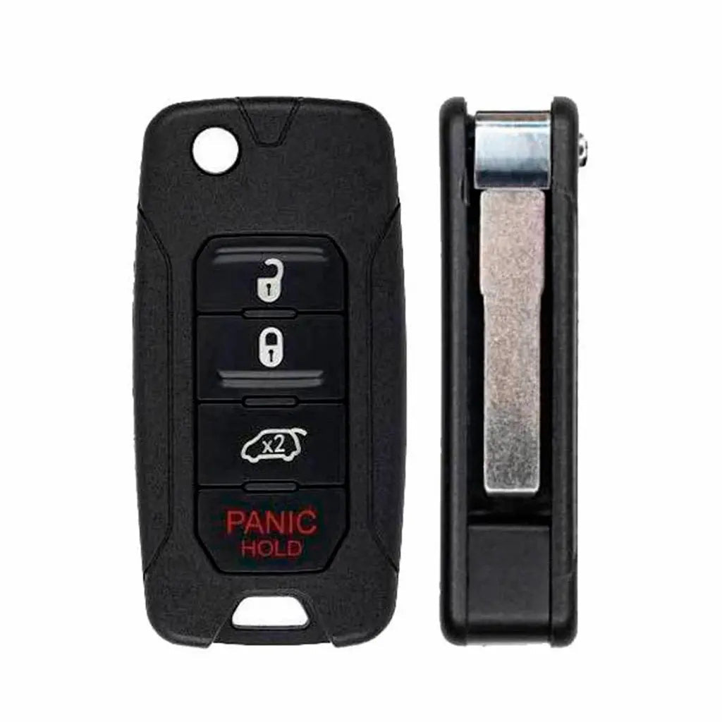 2015-2020 (Aftermarket) Remote Flip Key for Jeep - Fiat Renegade / 500X | PN: FI5-AM433TX